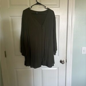 Torrid Dark Olive V-Neck Tunic